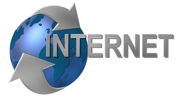Internet themed background — Stock Photo, Image