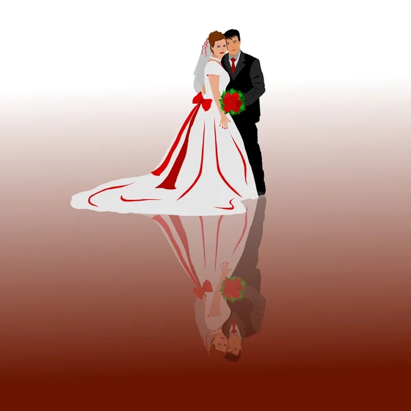 Bruiloft paar achtergrond — Stockfoto