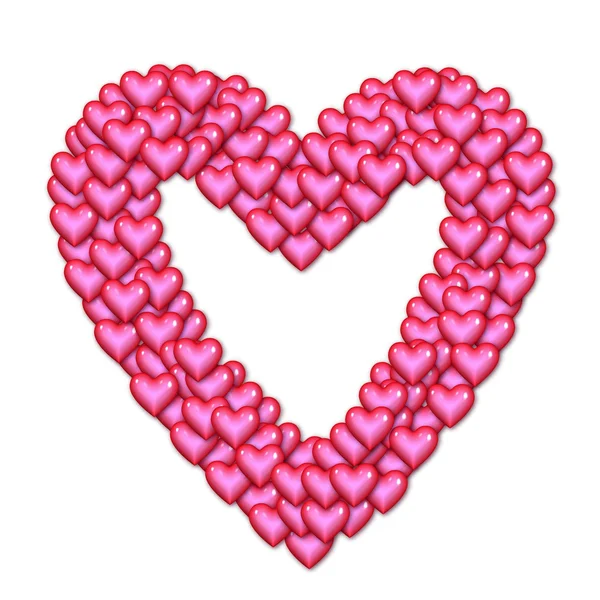 하트의 붉은 심장 — 스톡 사진