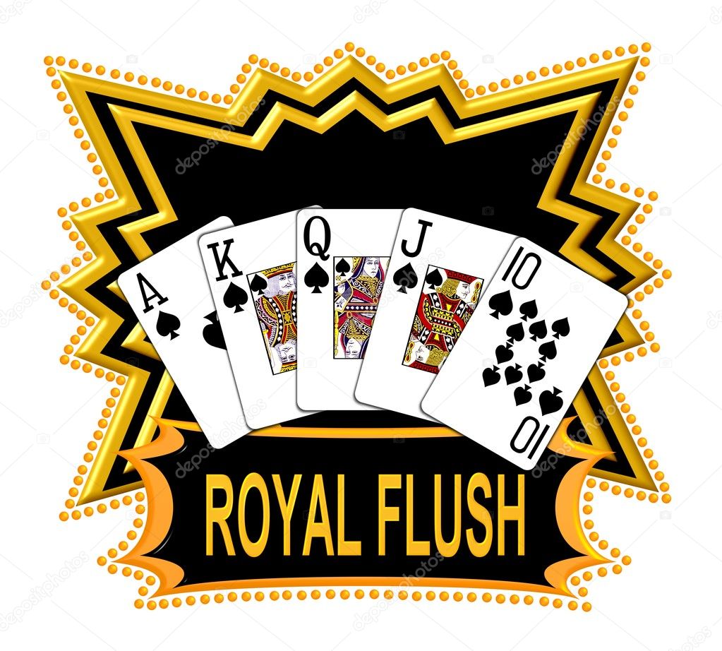 Royal Flush Logo black