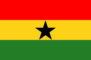 National Flag Ghana clipart