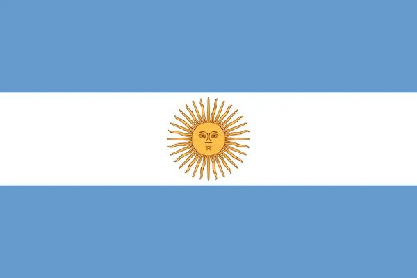Nationella flagga argentina — Stockfoto