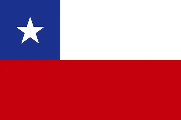 Ulusal bayrak Şili — Stok fotoğraf