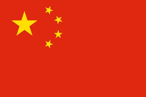 Kansallislippu Kiina — kuvapankkivalokuva