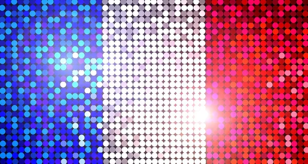波光粼粼的法国国旗 — 图库照片