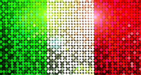 Sparkling flag of italy — Stock Photo, Image