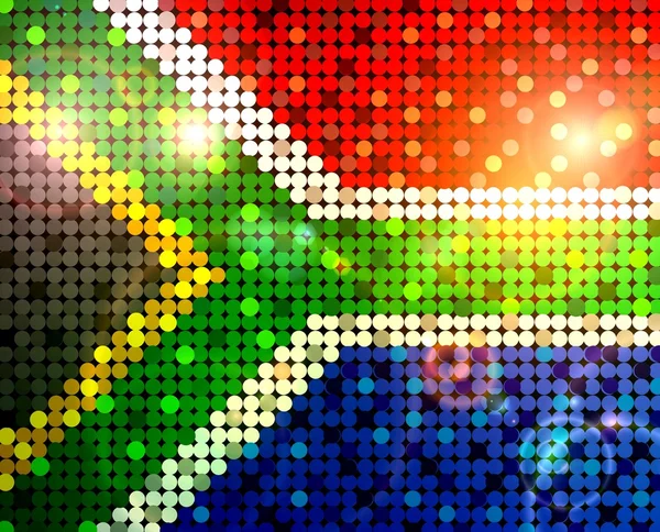Bandiera frizzante del Sudafrica — Foto Stock