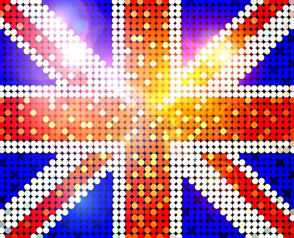 Sprankelende vlag van Verenigd Koninkrijk — Stockfoto