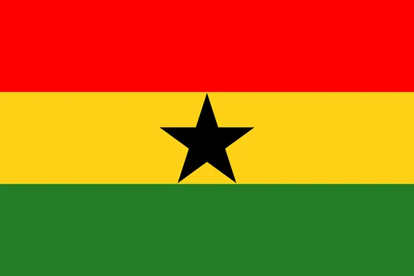Nationella flagga ghana — Stockfoto