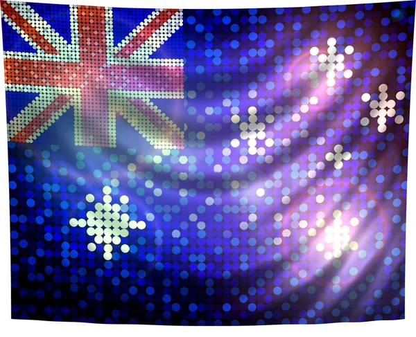 Sparkling flag of australia — Stock Photo, Image