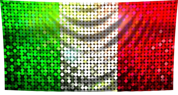 Funkelnde Flagge Italiens — Stockfoto