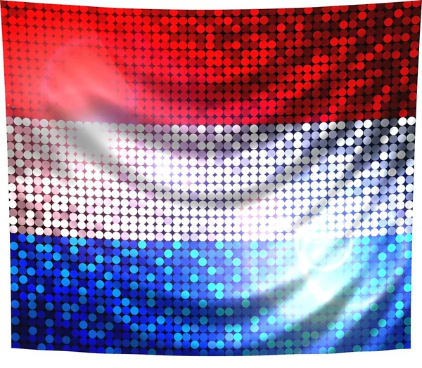 Šumivé vlajka Nizozemska — Stock fotografie