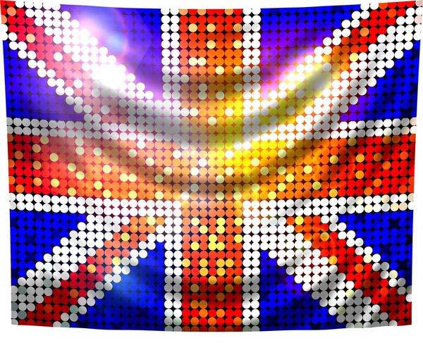 Sparkling flag of united kingdom — Stock Photo, Image