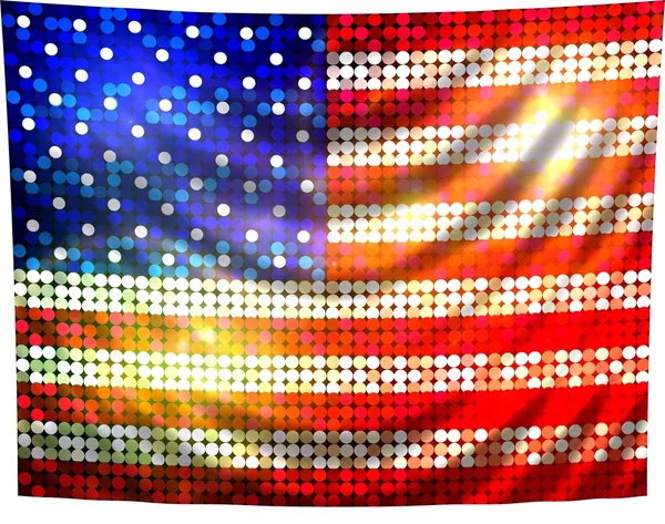 Sprankelende vlag van Amerika — Stockfoto