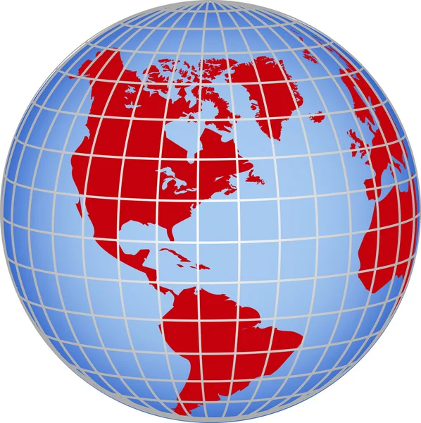 Globe norra Sydamerika — Stockfoto