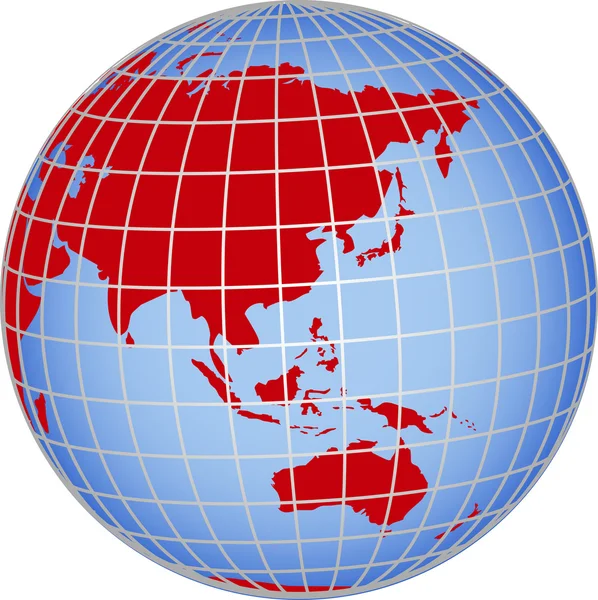 Глобус Азія Австралія — стокове фото