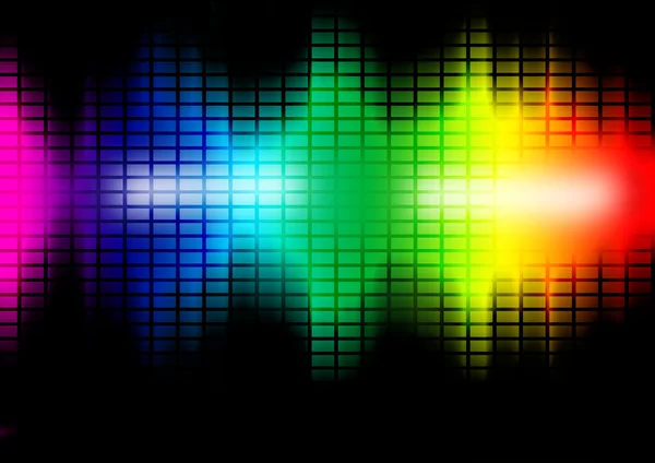 Muzyka częstotliwości korektor graficzny ilustracja — Zdjęcie stockowe