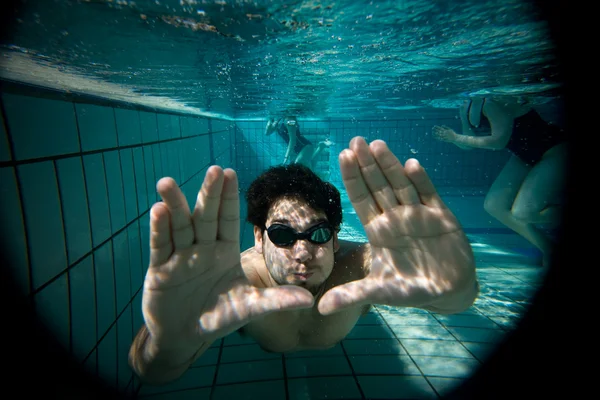 Retrato da piscina — Fotografia de Stock