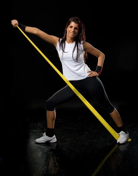 Fitness nő gyakorlása — Stock Fotó