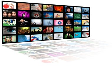 Television production technology concept clipart