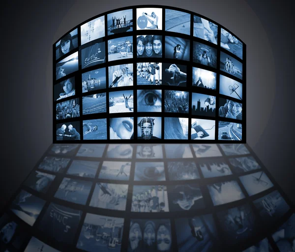 Televisie mediatechnologie — Stockfoto