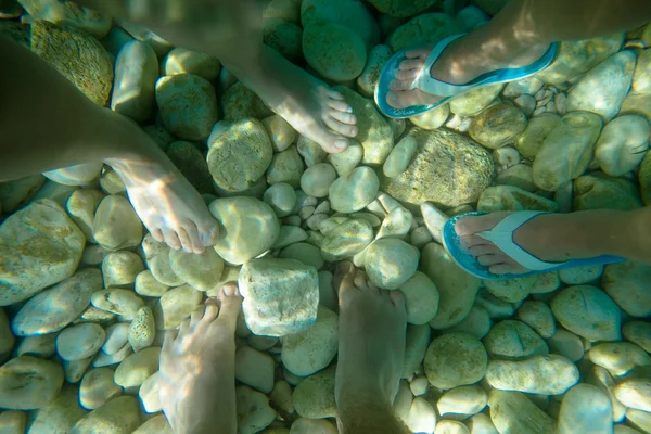 Víz alatti lábak — Stock Fotó