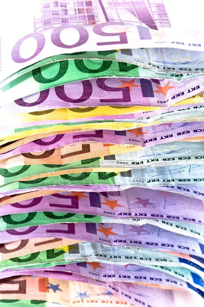Para yığını - Euro — Stok fotoğraf