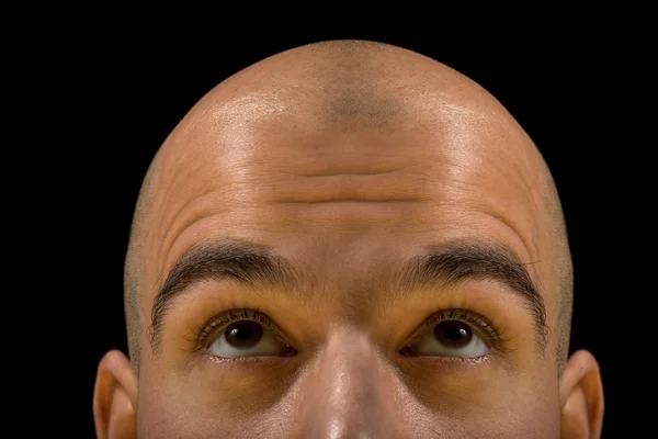 Bald man thinking — Stock Photo, Image