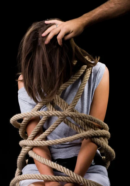 Mujer tortura — Foto de Stock