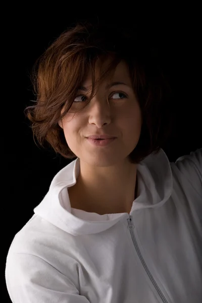 Jonge vrouw portret in studio — Stockfoto