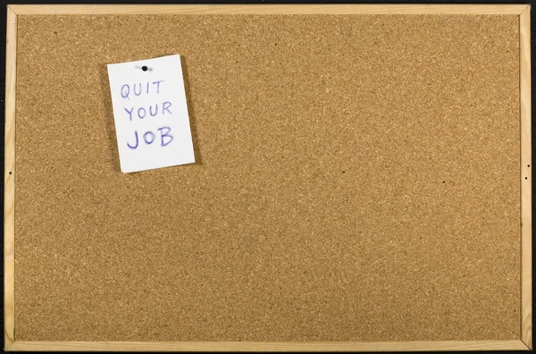 Quit your job message — Stock Photo, Image