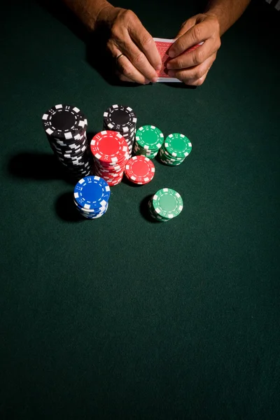 Meja poker kasino — Stok Foto