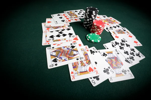 Casino poker masası — Stok fotoğraf