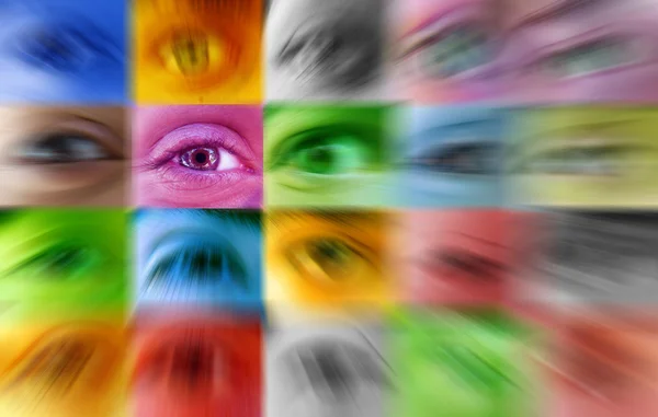 Individuální - lidské oko — Stock fotografie