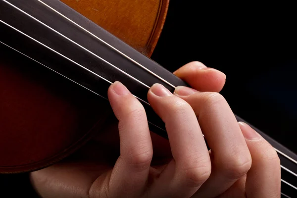 Скрипичный фон и пальцы — стоковое фото