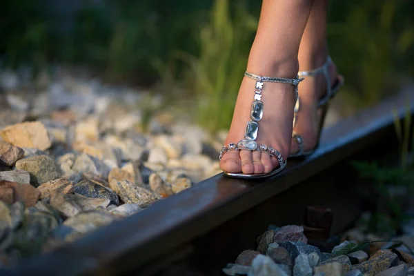 stock image Railway walk