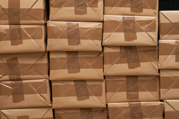 Gesloten verpakkingen voor verzending — Stockfoto