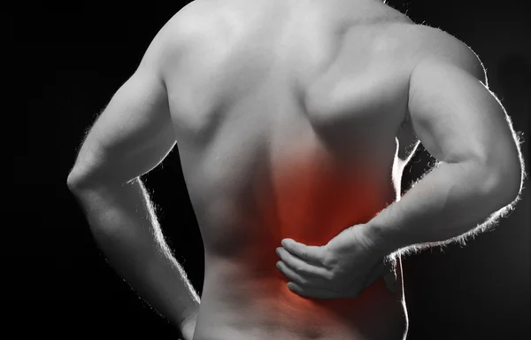 Πόνος στην πλάτη — Φωτογραφία Αρχείου