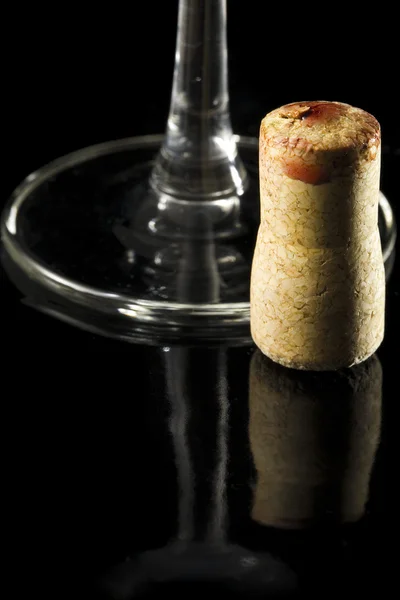 Conceito de cortiça de vinho tinto — Fotografia de Stock