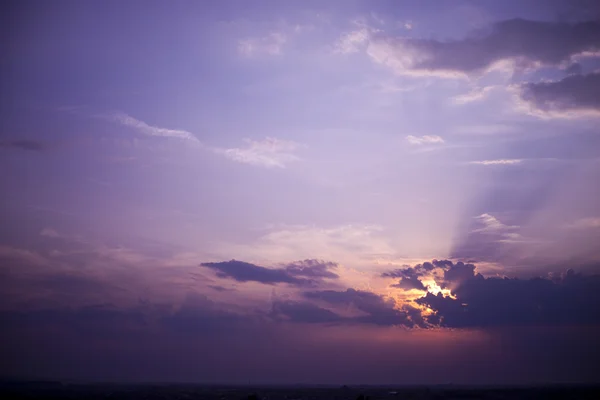 紫色天空 — 图库照片