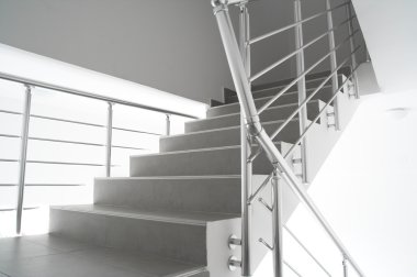 Modern interion staircase clipart