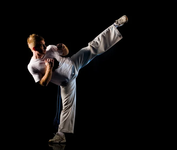 Premium Photo | Karate female fighter posing medium shot