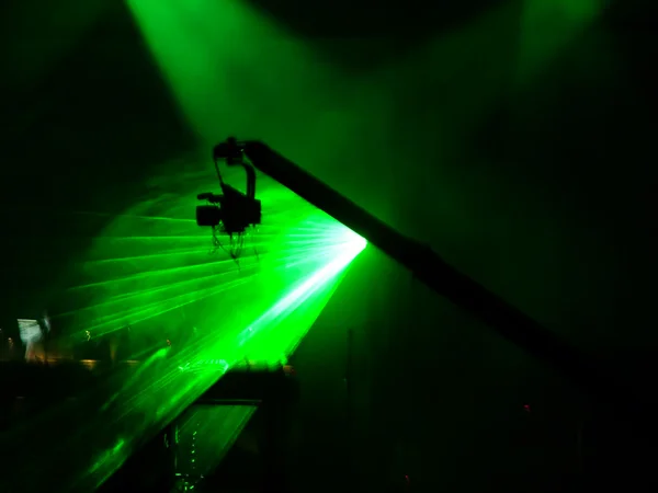 緑色のレーザー効果 — ストック写真