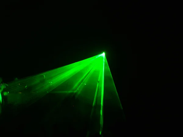 Efeitos laser verdes — Fotografia de Stock