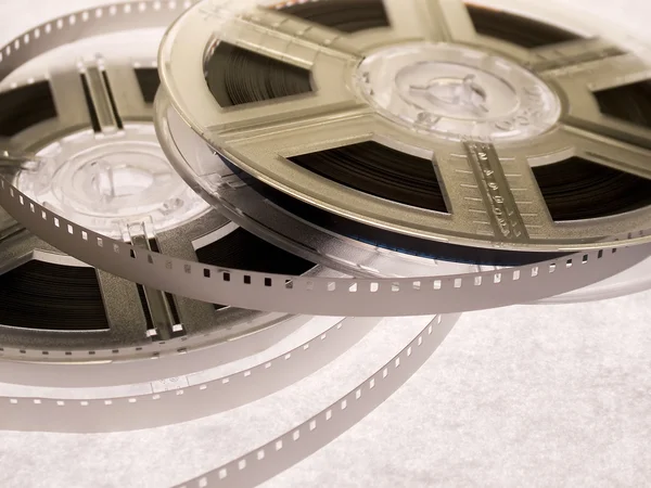 Film reels with film Royalty Free Stock Images