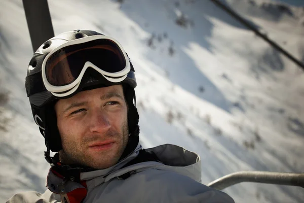 滑雪运动员肖像 — 图库照片