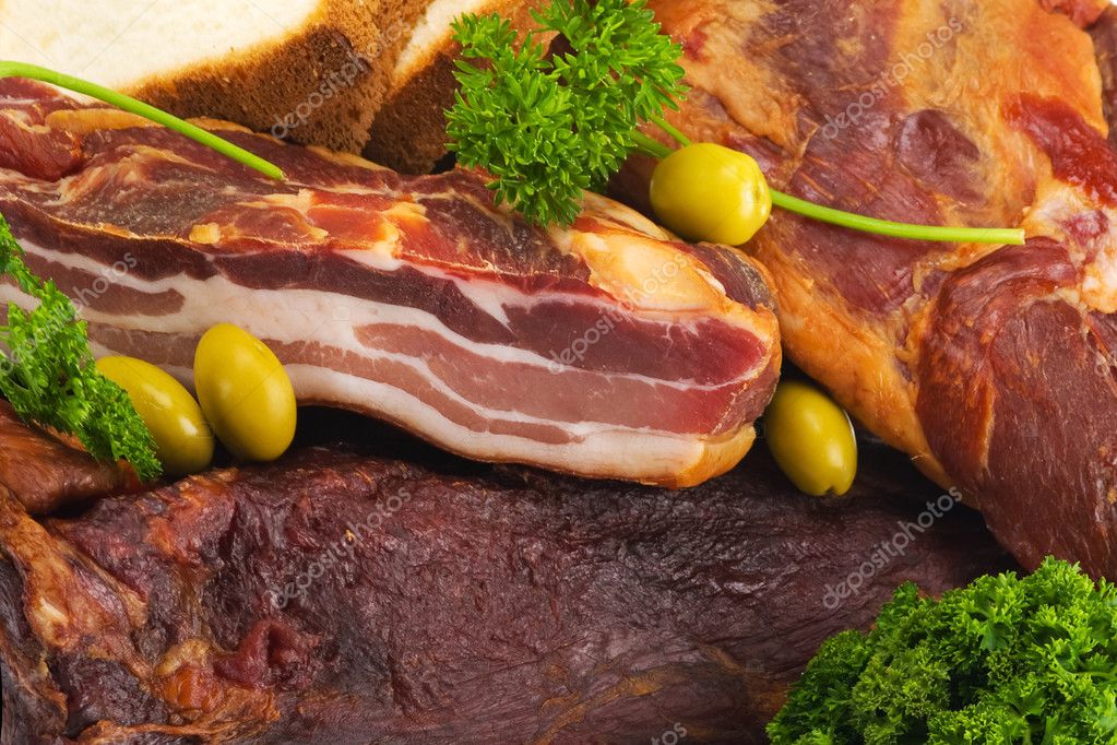 dried meat - stock image