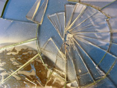 Broken glass clipart