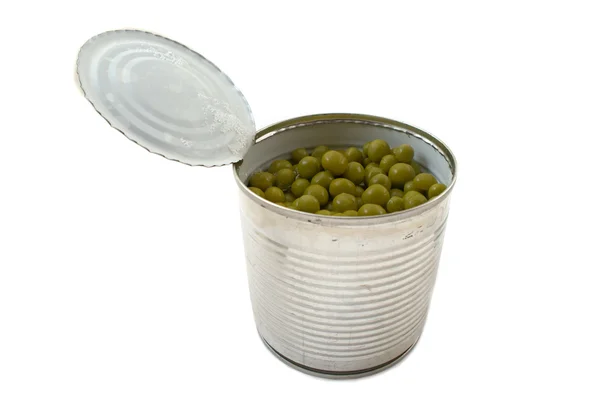 Canned Green Peas — Stock Photo, Image