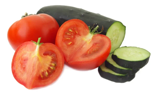 Pepino y tomate —  Fotos de Stock